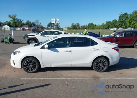 2016 Toyota Corolla S Plus из США, поврежденный, VIN 2T1BURHE2GC698516